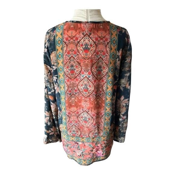 Tolani silk blouse Medium - Picture 3 of 6